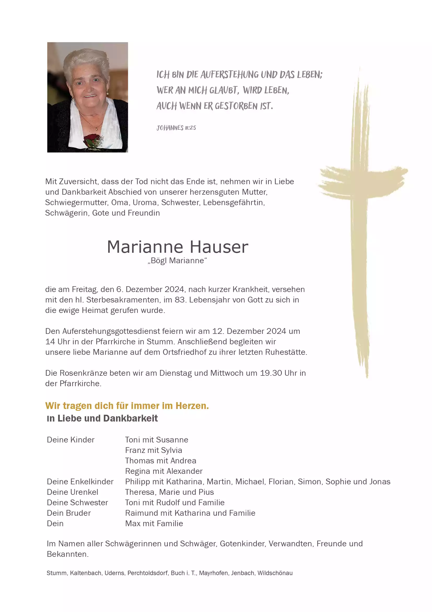 Parte von Marianne Hauser